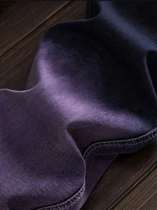 New European and American motorcycle style vintage style distressed jeans designer men's jeans