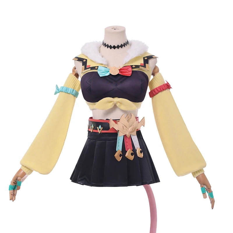 Game Genshin Varesa Cosplay Costume  Impact【XS-3XL】Miaow Costume High Quality Anime Cosplay Costume