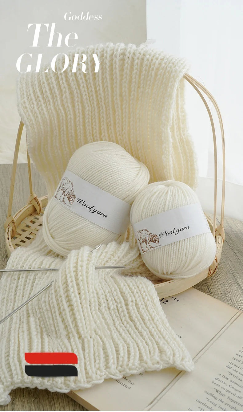 500g pure wool yarn fine count cashmere medium coarse yarn for making warm sweaters and scarves for autumn and winter