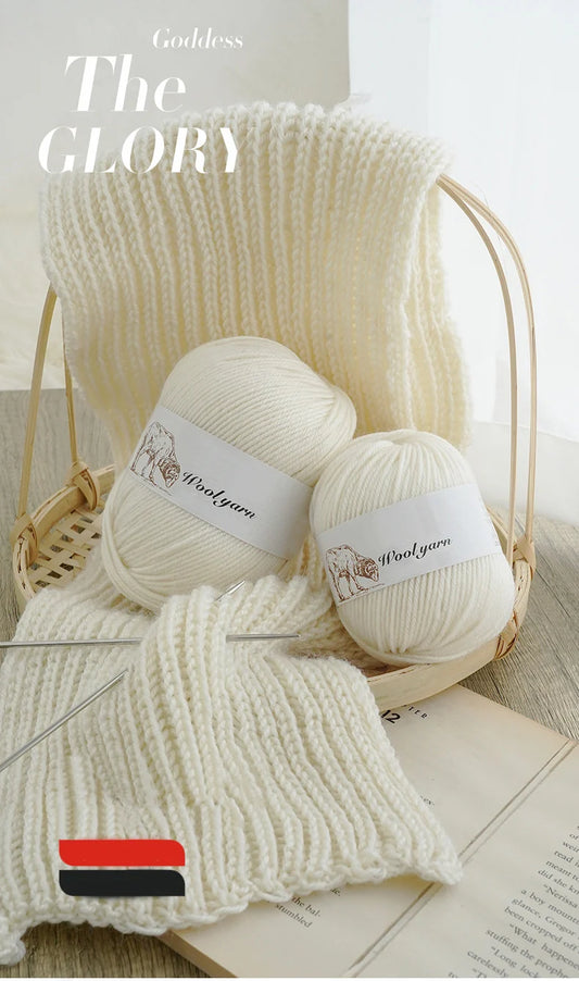 500g pure wool yarn fine count cashmere medium coarse yarn for making warm sweaters and scarves for autumn and winter
