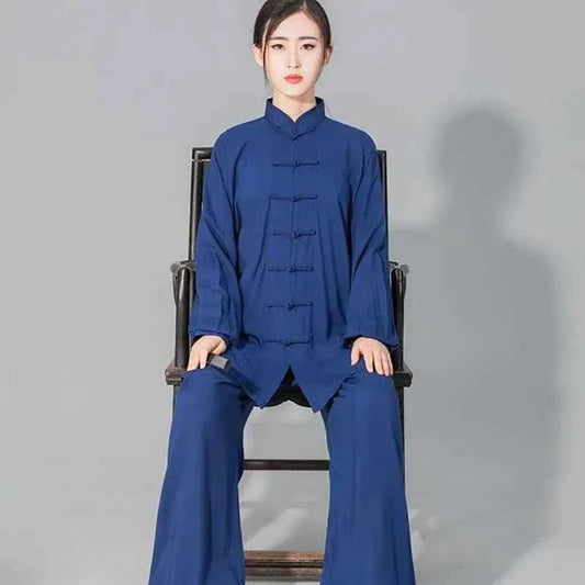 Chinese Tai Chi Uniform Cotton Wushu Kung Fu Clothing Kids Adults Martial Arts Wing Chun Suit Taichi Performance Tang Suit Taiji