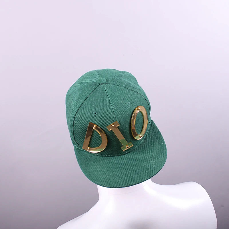 Anime JoJo Adventure Role Play Diego Brando Cos Costume Men Women Green Hat Cool Hip Hop Hat Party Accessories Baseball Cap ﻿