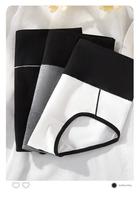 3Pcs/Set Cotton Women's Panties High Waist Body Shaper Underwear Plus Size M-4XL Underpants Soft Panty Slimming Female Briefs SS69