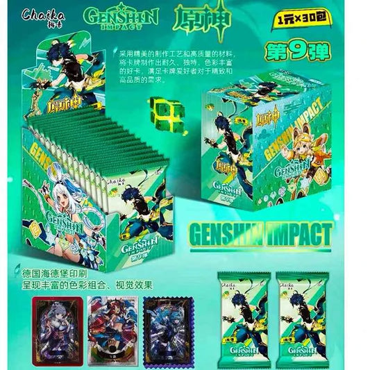 New Genshin Impact Collecting Cards Gift Box Set Cards Anime Game Peripherals Cards Rare Card Gifts For Fans And Collectors