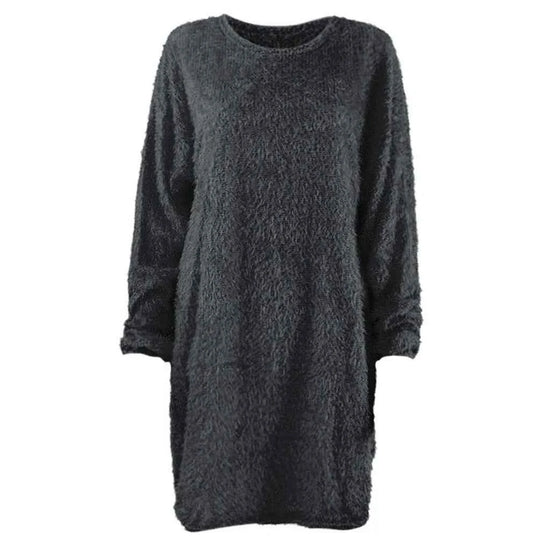 Women Winter Sweater Knit Crewneck Warm Long Sleeve Casual Sweatshirts Dress Elegant Women'S Dresses For Party Vestidos Mujer
