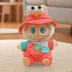 17cm Mini Plush Doll's Clothes Outfit Accessories for Korea Kpop Labubu Dolls Sit Party Overalls Clothing Gift （Only clothes） SS69