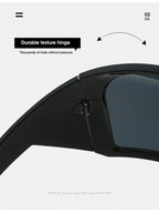 Oversized Punk Shield Sunglasses Women Men Big Frame 2024 Luxury Brand Steampunk Mask Sun Glasses For Ladies Sports Goggle UV400 SS69