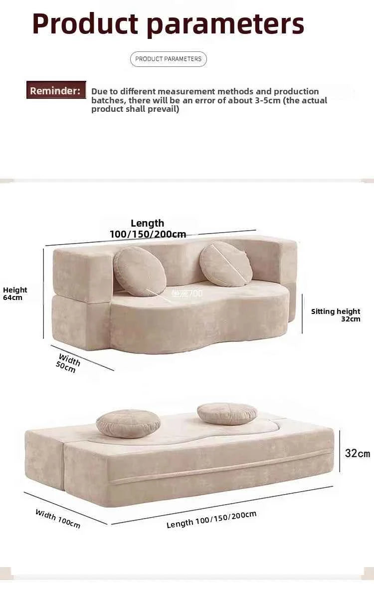 Living Room Sofas Vacuum Compression Sofa Pure Sponge Single Multifunctional Foldable Special Shaped Sofa Bed Furniture
