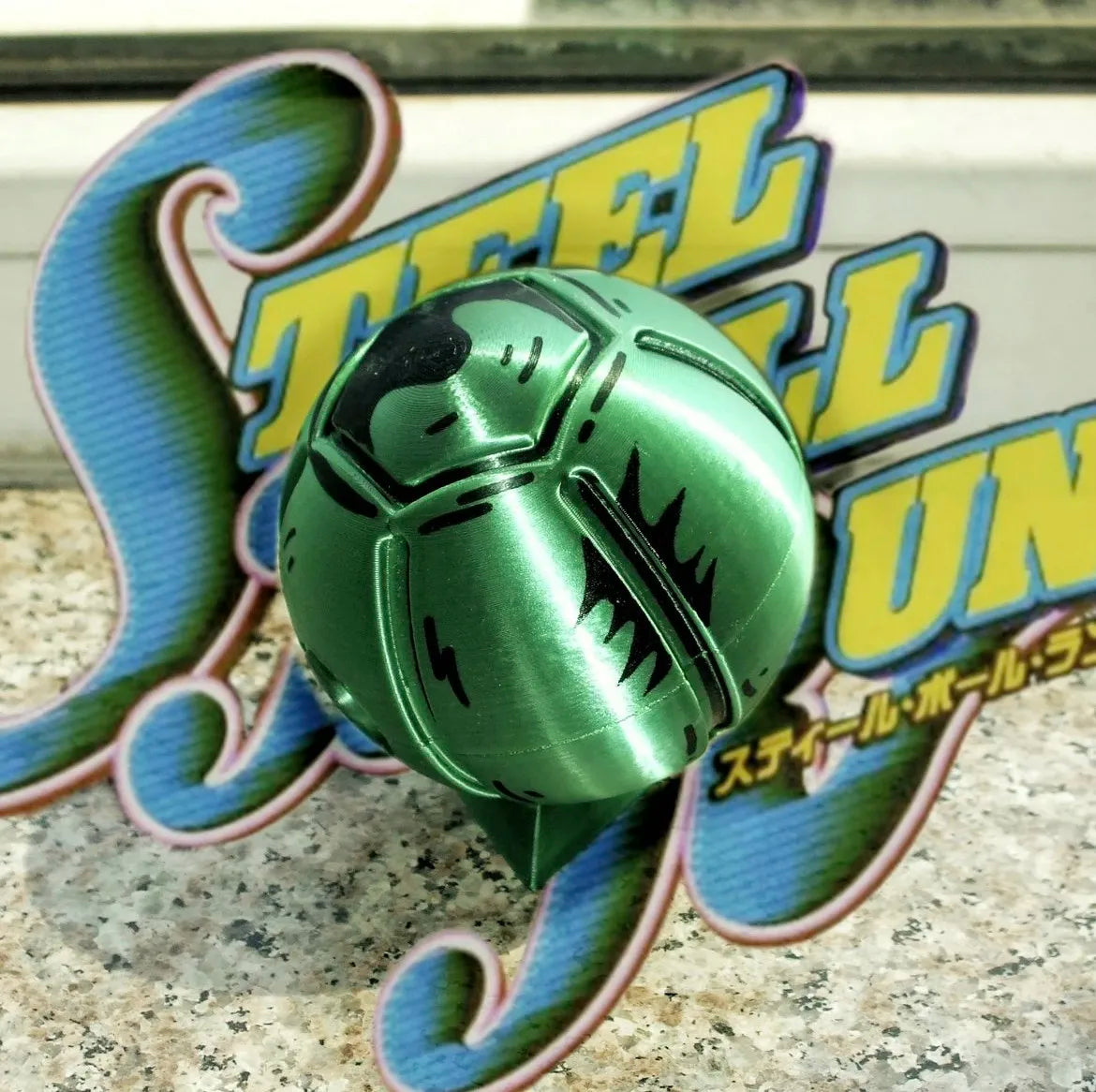 New Jojo Bizarre Adventure Steel Ball Run Gyro Zeppeli Golden Spin 3d Printed Fingertip Ball Stress Relief Toy Anime Manga Fans
