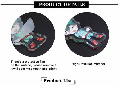 Game Anime Peripheral Keychain 10 Styles 4 in 1 Arcylic Cartoon Figures Keyrings Kawaii Key Chain Accessories SS69