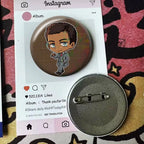 Movie Interview with the Vampire   Laser Badge Applicable For Backpack Clothes Hats Decor Creative Accessories
