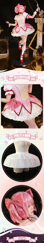 IN STOCK Madoka Cosplay Anime【S-XXL】DokiDoki-SR Kanamee Madoka Cosplay Costume Plus Size SS69