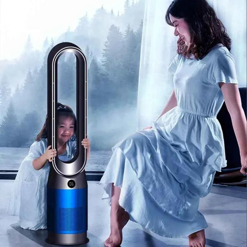 42 Inch 220V Bladeless Fan Dual-Purpose Cooling And Heating Home Silent Heater Quick Air Circulation And Purification Tower