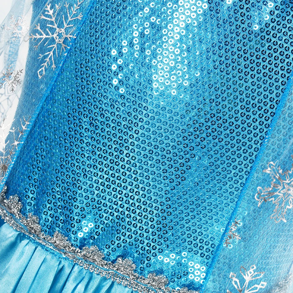YOFEEL Girls Snow Queen Elsa Ball Gown Costume