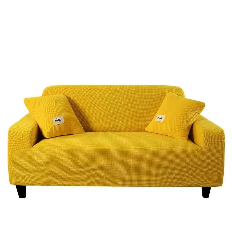 Sofa Cover Elastic For Living Room Home Jacquard Stretch  Slipcovers  Corner Couch Covers 1/2/3/4 Seater L Shape Free Shopping