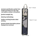 Sword Wind Legend Anime JOJO Wonderful Adventure Weaving Mark Keychain Sword Wind Legend Decorative Chain Fabric Key Pendant