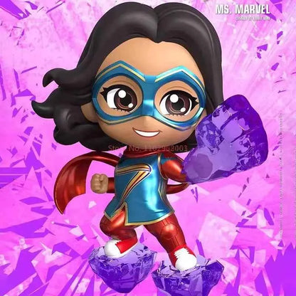 Marvel Hot Toys Cosbaby  Avengers Super Hero Spider-Man Captain America Black Adam Joker Harley Quinn Iron Man Mini Collection