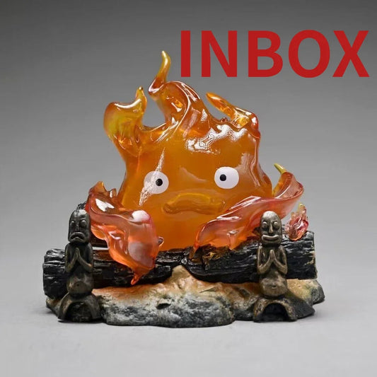 Aixlan The Flame of The Heart Figure Calcifer 12cm PVC Action Figure Amine Thanksgiving Gift Collectible Figurine SS69 24.69 12cm in box