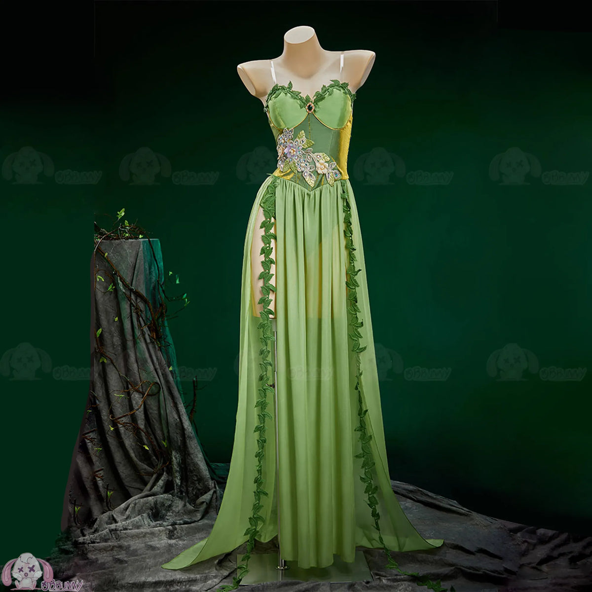 Pamela Lillian Isley Cosplay Ivy Cosplay Costume Doujin Elven Outfit Long Dress Medieval Vintage For Hallowmas Party