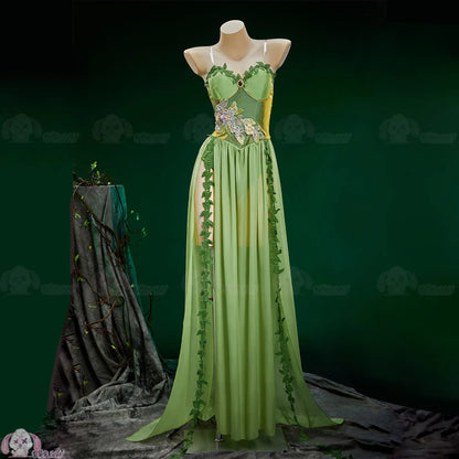 Pamela Lillian Isley Cosplay Ivy Cosplay Costume Doujin Elven Outfit Long Dress Medieval Vintage For Hallowmas Party