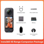 Insta360 X5 15m Waterproof Now arrival 72MP 360° Video X5 Action Camera New Wind Guard 185 mins Run Time Newest