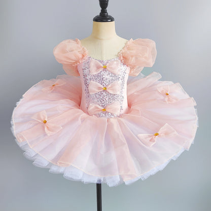 Dance Wear Summer Children Clothing Princess Performance Fairy Tutu Kids Clothes Ballet Leotards for Girls Dress Stage Costumes
