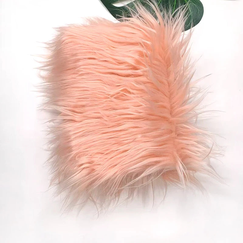 Faux Fur Fabric 8cm Long Pile Cosplay Patchwork Sheet