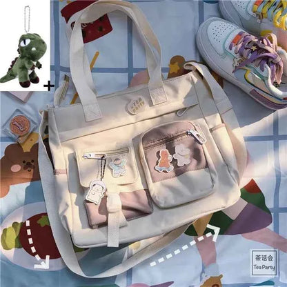 Nylon Waterproof Canvas Women Handbags Shoulder Bag Japanese Ladies Messenger Bag Student School Crossbody Bags for Girl Satchel