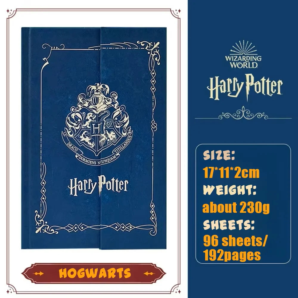 Authentic Harries Potters Peripheral Retro Notebook Magic Academy Hogwarts Slytherin Portable Notebook School Student Stationery