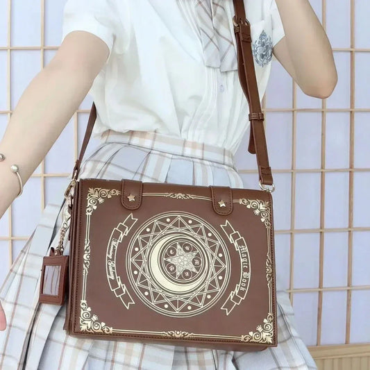 SS69 Harajuku Vintage Shoulder Bag, Y2K Gothic Square Messenger Tote