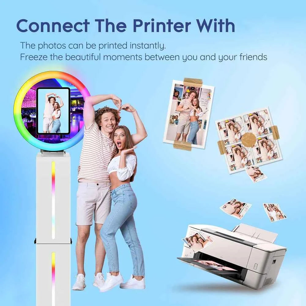 Photo Booth Machines Wedding For iPad 10.5'' 11'' 12.9'' 13'' 12.3'' ipad Photobooth with 2 Panels 9.7 Selfie Photo Booth