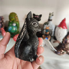 1pc Halloween Magic Black Dragon Snake Griffin Unicorn Mysterious Witches Statue Home Decor Figurine Christmas Desk Ornaments