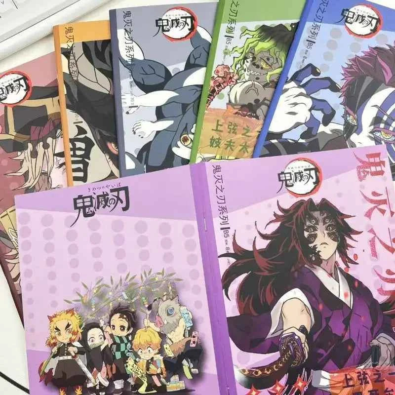 Demon Slayer anime two-dimensional cartoon horizontal line notepad creative personality high-value notebook student stationery