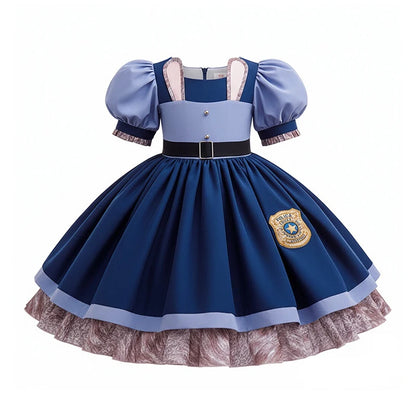 Disney Baby Girls Cosplay Zootopia Judy Bunny Costume For Children carnival Festival Dress Rabbit Police Zoo Fancy Clothes 2026