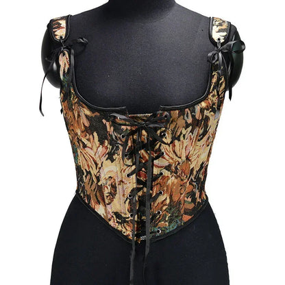 SS69 Lolita Corset Camisole Top - Y2K Underbust Body Shaper Polyester Blend