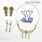 Maomao Necklace Hairpins Cosplay Accessories Anime The Apothecary Diaries Cosplay Ear Clips Props Headwear Halloween Girls Women