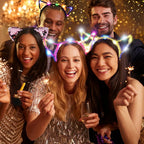 LED Glow Cat & Bunny Ear Headbands - 10/20/30 Pcs