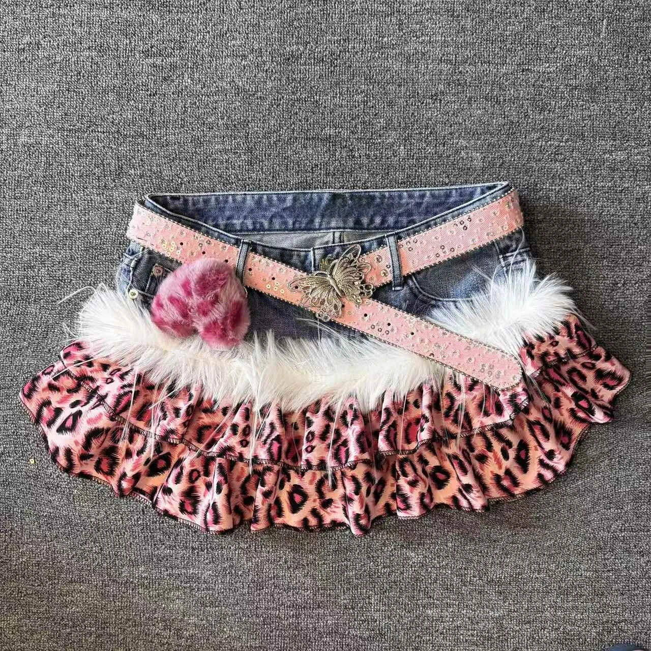2026 American Vintage Mini Skirts Women Casual Y2k Subculture Punk Retro Clothing Party Clothing Sexy Slimjean Skirts for Girls