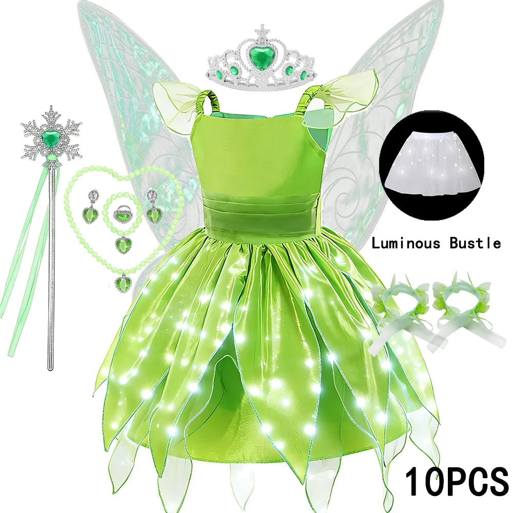 DOCHEER Girls Flower Fairy Princess Dress with Wings