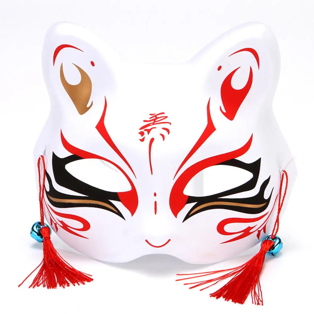 Exaggerated Rabbit Ear Mask - Black & White PVC Costume Accessory