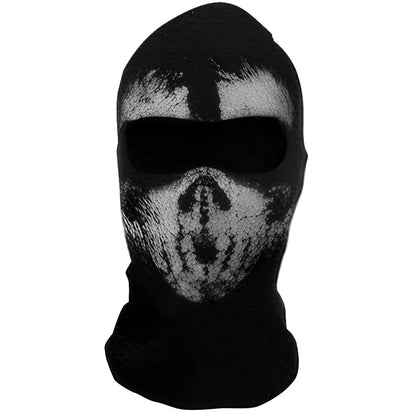 Ghost Skull Balaclava Full Face Mask for Halloween Cosplay and Cycling