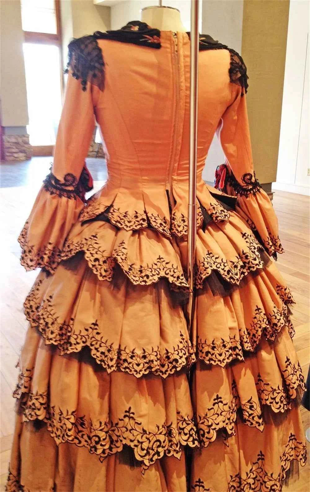 The Phantom of the Opera Christine Daae Cosplay Costume Dress Vintage Victorian Rococo Broadway Musical Theatre Ball Gown Dress