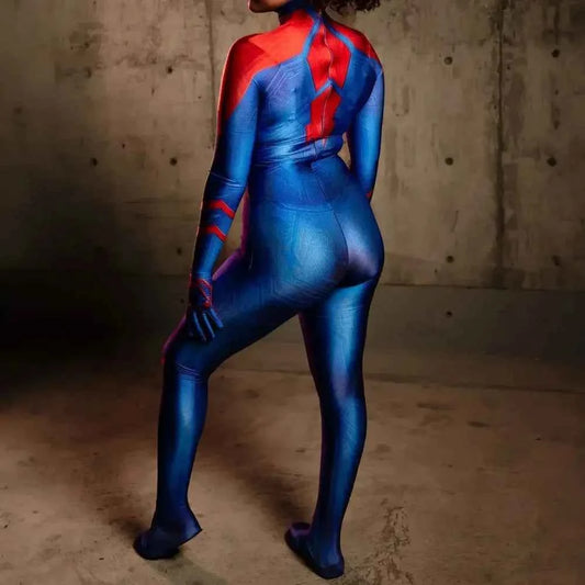 SS69 Women 2099 Spiderman Cosplay Jumpsuit Stretchy Polyester Bodysuit