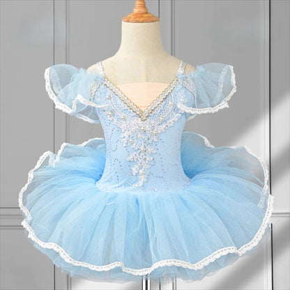 SS69 Girls Ballet Tutu Leotard Princess Performance Dance Dress Polyester