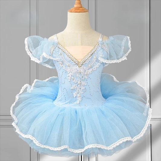 SS69 Girls Ballet Tutu Leotard Princess Performance Dance Dress Polyester