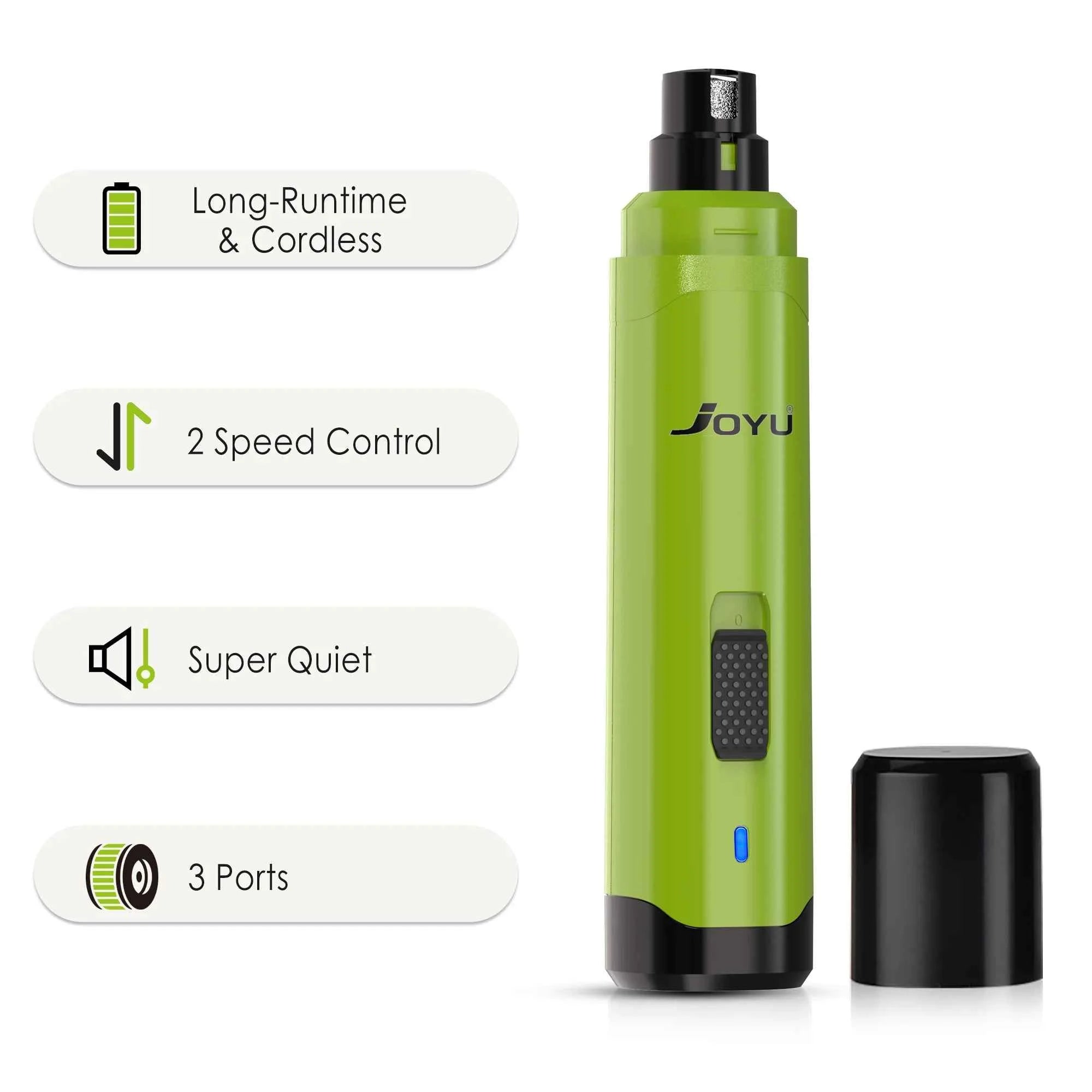 2-Speed Dog Nail Grinder  Enhanced Pet Nail Grinder Super Quiet Rechargeable Electric Dog Nail Trimmer Painless paws grooming