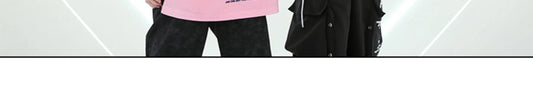 Hip Hop Dance Costume for Girls Pink Tops Black Pants Teenagers Boys Jazz Dance Performance Clothes Kpop Outfits Kids Stage Wear SS69