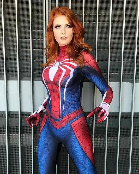Halloween Woman PS4 Game Spider Superhero Cosplay Costume Bodysuit Zentai Suit Adult  Jumpsuit