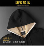 Winter Lambswool Coats Thicken Warm Jackets Long Sleeve Zipper Hoodies Casual Sports Fleece Black Coat Hooded Men Women Jacket