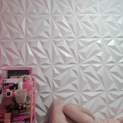 20PCS 3D Wall Panels 30x30cm Indoor Wall Decoration for Living Room Bedroom Hotel Office  Mural Tile-Panel-Mold 3D Wall Sticker